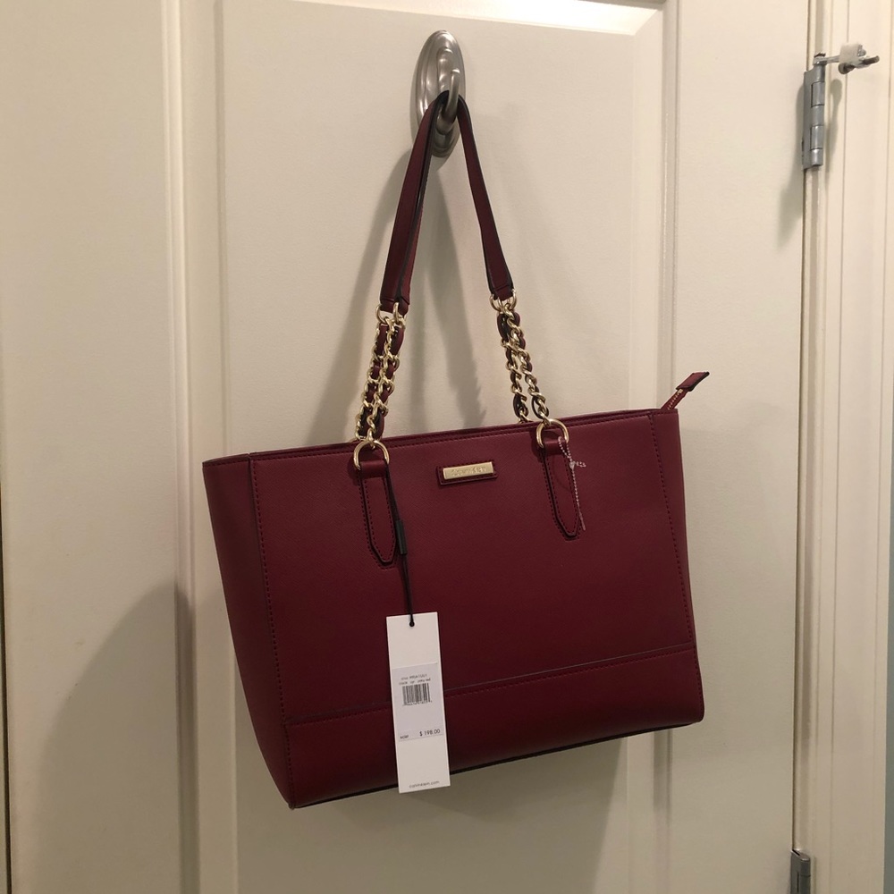 CALVIN KLEIN Leather Tote